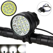 Super Strong 20000 Lumens 16x XM-L T6 LED Bicycle Lamp Front Headlight Bike Light Torch+Battery Pack + Charger +Tail Llight