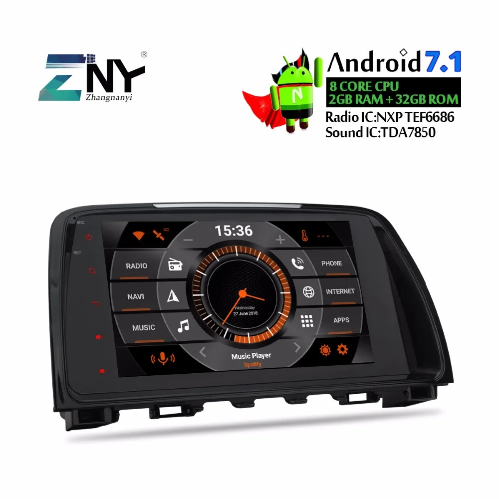 9 &quotips Android автомобильный Радио для Mazda 6 Atenza 2013 2014 2015 2 Din Авто Мультимедиа Стерео FM