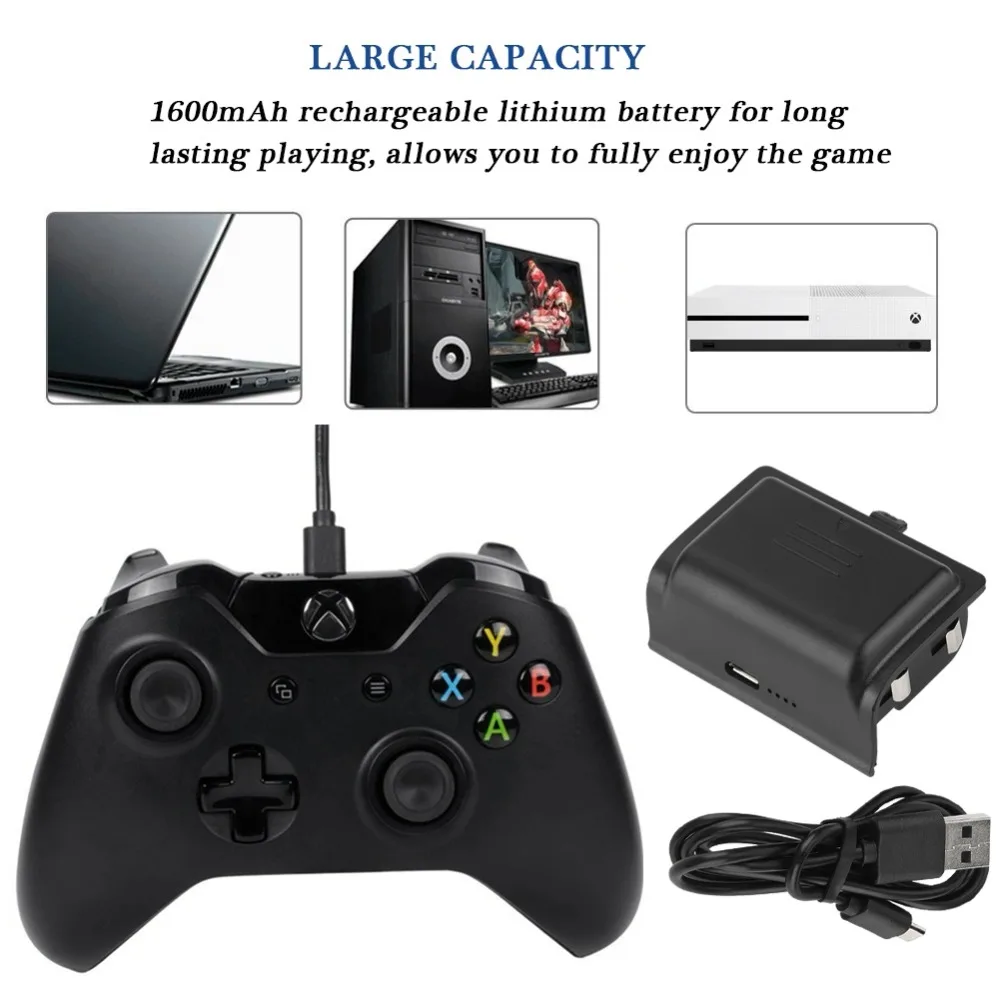 Аккумулятор для джойстика USB зарядное устройство кабель Xbox ONE игровой контроллер