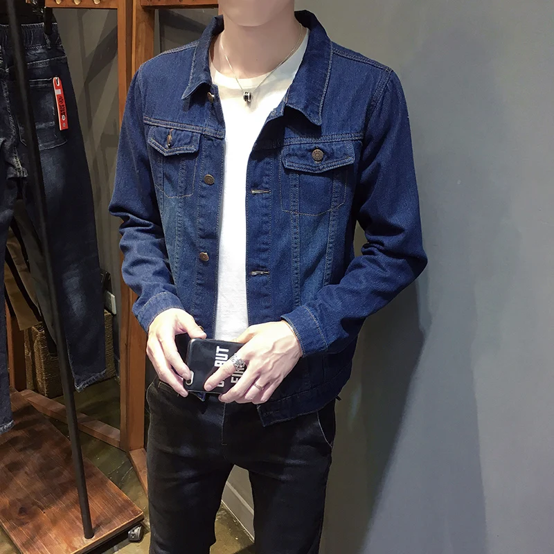 

2019 Mens Demim Jackets Mens Spring Autumn Fashion Casual Slim Denim Jacket Coats High Street Large Size Cotton Denim Coats 5XL