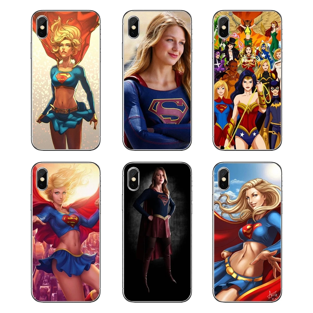 For Nokia 2 3 5 6 8 9 230 3310 2.1 3.1 5.1 7 Plus Supergirl Super Girl Ladies tyndall Pattern Transparent Soft Cases Covers |