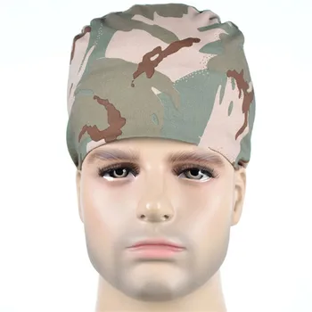 

Camo Gear Nurse Surgical Cap Medical Scrub Hats Camouflage Army ACU Digital Desert Unisex 100% Cotton Medical Cap Scrub Hats