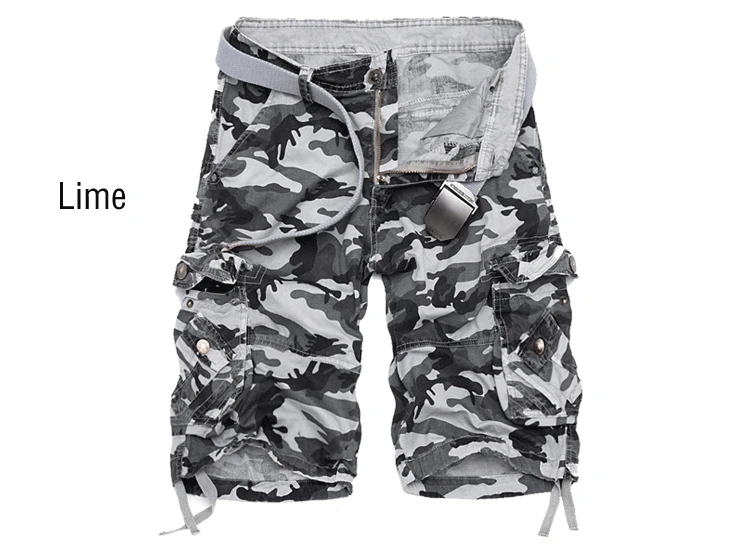 mens casual shorts 2022 New Camouflage Loose Cargo Shorts Men Cool Summer Military Camo Short Pants Hot Sale Homme Cargo Shorts No belt best men's casual shorts