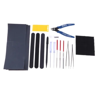 

17Pcs/set Military Model Making Tools Kit Graver Pliers Tweezers Polished Assembly Tool Professional Set for Gundam