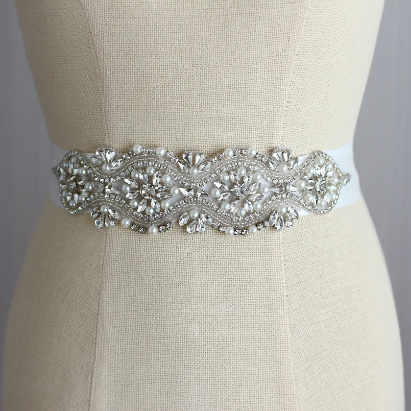 Bridal dresses belt wedding Sash luxury diamond crystal Bride 's belts ...