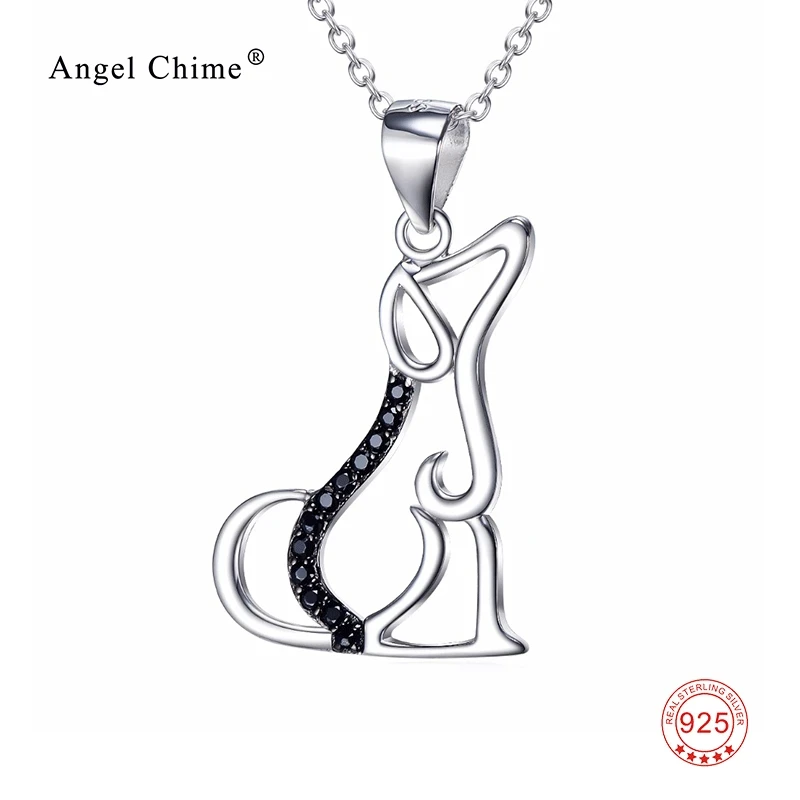 Ожерелье чокер из серебра 925 пробы с подвеской в виде собаки|love gift|fashion chokernecklace love |