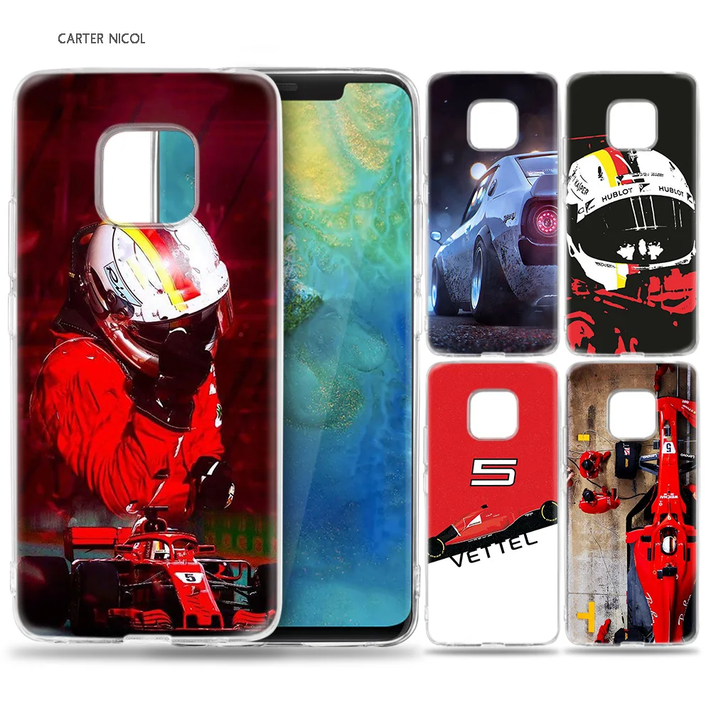 

Case for Huawei Mate 10 20 Pro P10 P20 P30 Honor 10 8X 8C 8A Lite P Smart Y6 Y7 2018 2019 V20 Sebastian Vettel