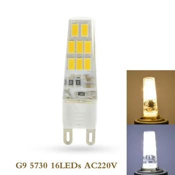 

5X New arrival G9 LED Bulb SMD 5730 mini G9 LED lamp 220V 240V 16LEDs Chandelier lampada Replace Halogen light