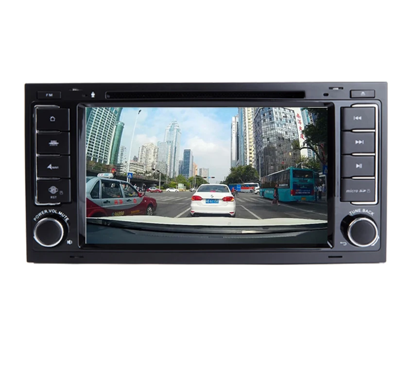 Best 7"HD 1024X600 Android 7.1 Quad Core Car DVD Player for VW Touareg Android  T5 Transporter Multivan 2004-2011 4G Stereo system 8