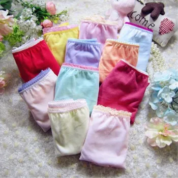 

12 pcs/pack Random delivery Character Girls Underwear Cotton pinkycolor Panties suit 2-10 years