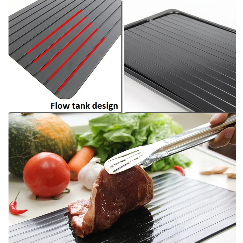 Fast Defrosting Tray Thaw Frozen Food Meat Fruit Quick Defrosting Plate Board Defrost Kitchen Gadget Tool Fast Defrosting Tray Thaw Frozen Food Meat Fruit Quick Defrosting Plate Board Defrost Kitchen Gadget Tool