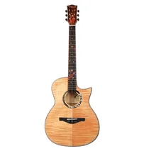 Высококачественный твердый кленовый флейм верх Акустическая гитара