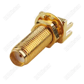 

20 Pieces SMA End Launch Jack Female PCB Mount flange .062" long version Connector