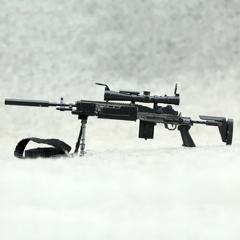 

1/6 Scale DIY PVC Model MK14 4D Gun Assembly Soldier Weapon Model Sniper Rifle For 12" Action Figures Body Doll Toy