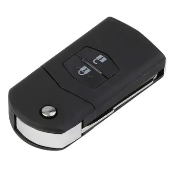 

New Folding Key Case 2 Button Remote Key Replacement Case For Shell Case And Button Pad Wear-resistant Remote Key Case