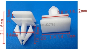 

100PCS Car threshold Clip For Dodge dakota For Durango For Jeep Liberty Automotive Auto Plastic Clips Plastic Fastener For Car
