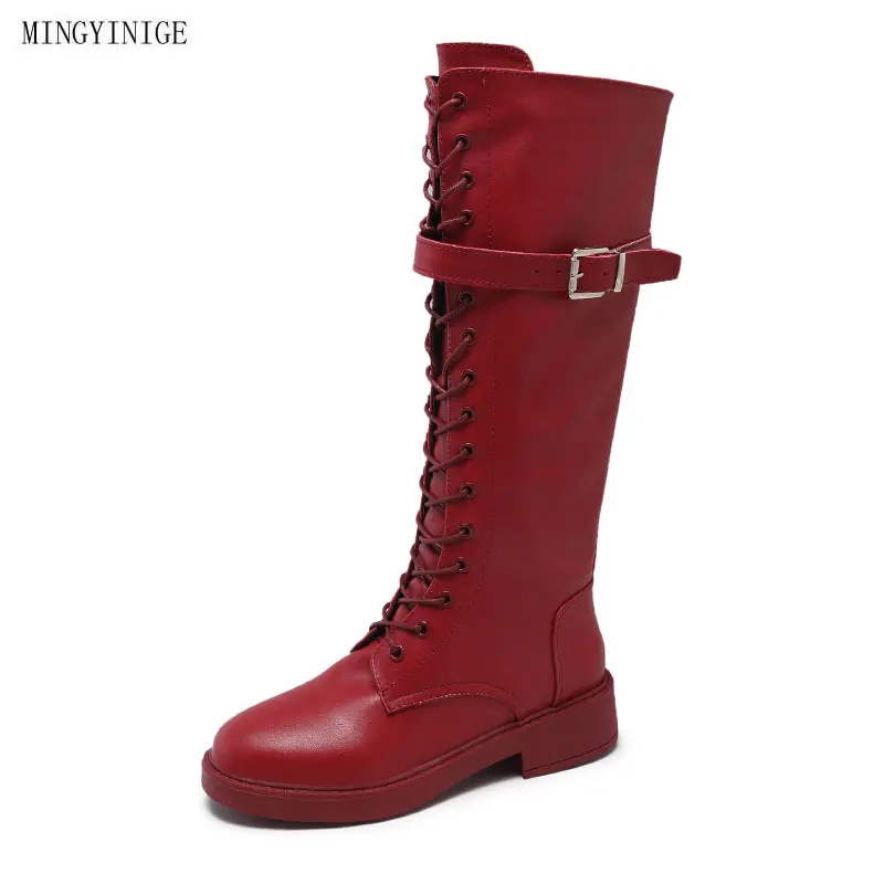 

Women's Leather Boots Thigh High Heel Lace Up Sexy Over The Knee Boots Dance Party Shoes For Women