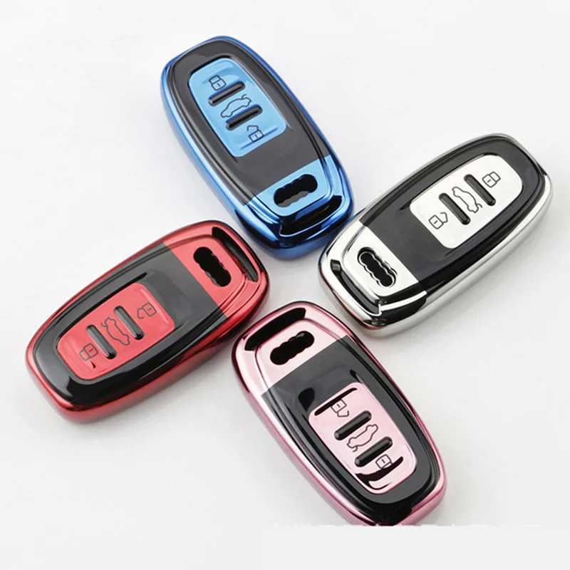 

New Car TPU Key Cover Protection Case For Audi A4 A4L A5 A6 A6L Q5 RS7 S7 A7 A8 Q5 S5 S6 Shell Remote Styling Auto Accessorise