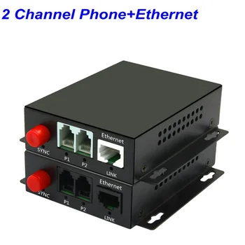 

1Pair 2 Channel PCM Voice Telephone Fiber Optical Media Converters Extender with 100M Ethernet FC Fiber Port Caller ID FAX