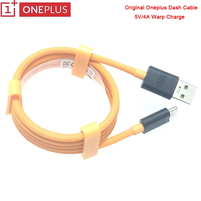 

Original Oneplus Dash Cable 100CM 5V/4A Warp Charge Nylon Braid USB Type C Fast Charger Cabo For Oneplus 2 3 3T 5 5T 6 6T 7