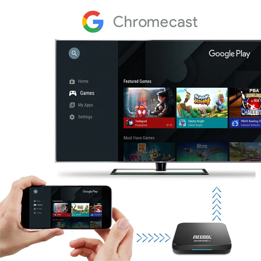 ТВ-бокс Mecool Km9 Pro Android 9,0 Amlogic S905x2 4 ГБ 32 ГБ DDR4 Google Certified Youtube PlayeReady комплект голосового управления