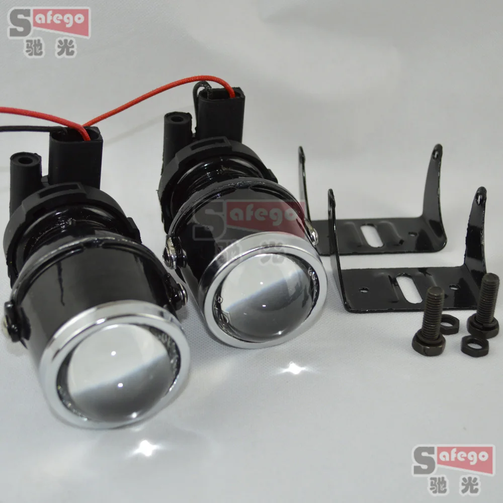 Buy metal car headLight projector Fog light lens 12V
