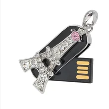 Модные Ювелирные Изделия Железные, с кристаллами башня USB флэш-накопитель 64 Гб карта памяти 16 ГБ 32 ГБ праздничные подарки Флешка 512 ГБ USB ключ 2,0