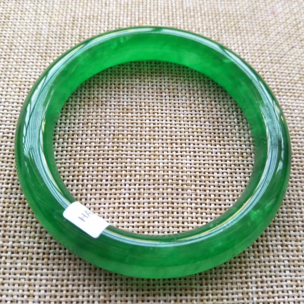 Сертифицированный(класс а) натуральный зеленый жадеит нефрит браслет женский браслет подарок
