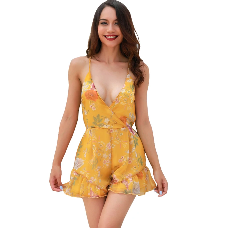 Aliexpress.com : Buy Floral Print Women Rompers Summer