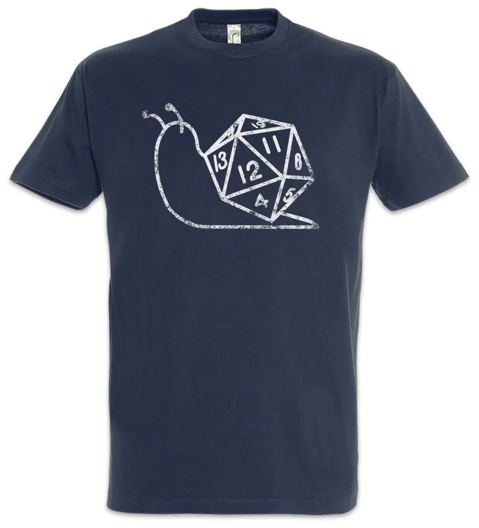 

Slow RPG Roller T-Shirt Gamer Gaming Fun LARP Roleplay Games Dice Slug Snail