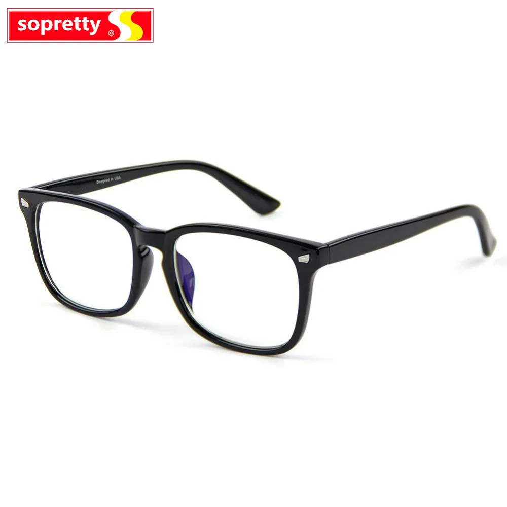 

Blue Light Filter Computer Glasses for Blocking UV Headache [Anti Eye Eyestrain] Transparent Lens Gaming Glasses, Unisex A5969