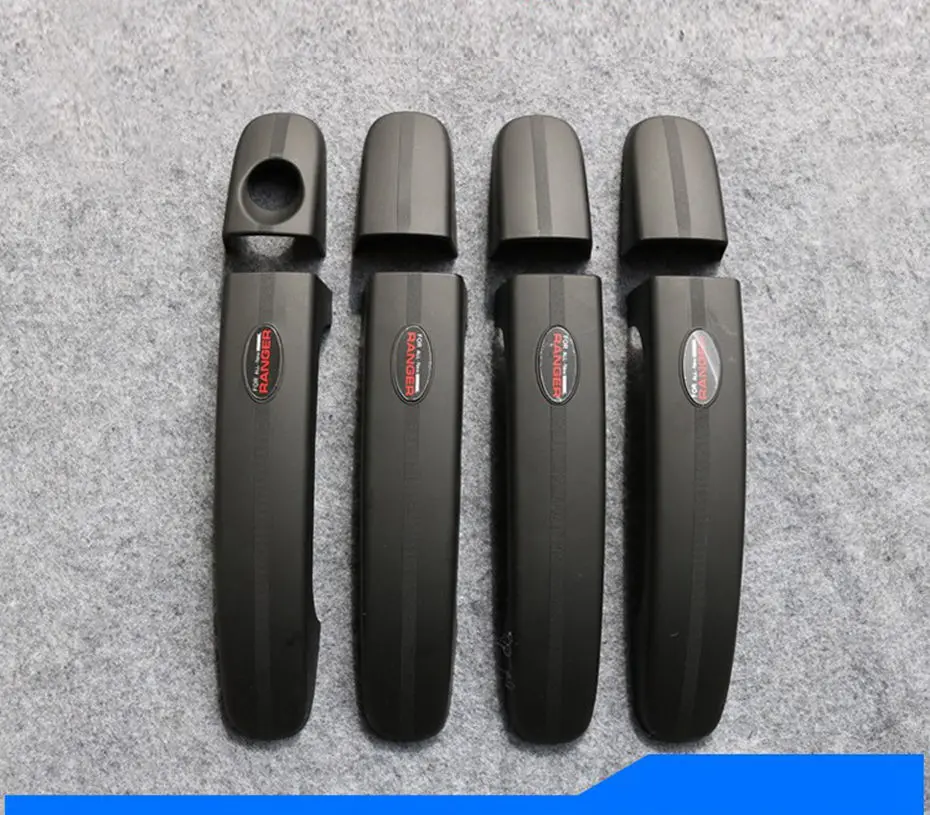 For Ford Ranger T7 Body Kits Cover Tuning Car Accessories Matte black ABS Plastic Auto Styling Moulding Accessory 2015-2017 07