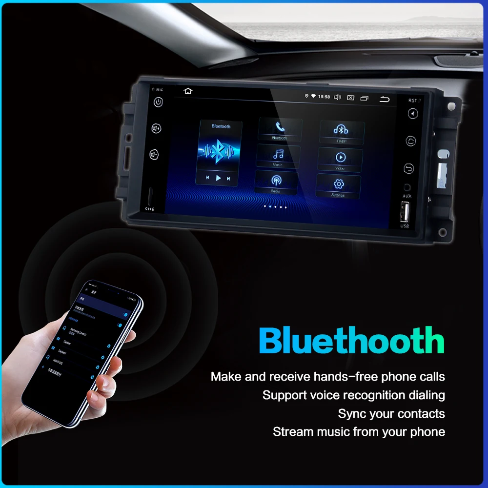 Perfect Dasaita 7" Android 9.0 Car GPS Stereo Radio for Jeep Wrangler Chrysler Dodge Commander Compass Patriot Grand Cherokee Liberty 3 Perfect Dasaita 7" Android 9.0 Car GPS Stereo Radio for Jeep Wrangler Chrysler Dodge Commander Compass Patriot Grand Cherokee Liberty 3