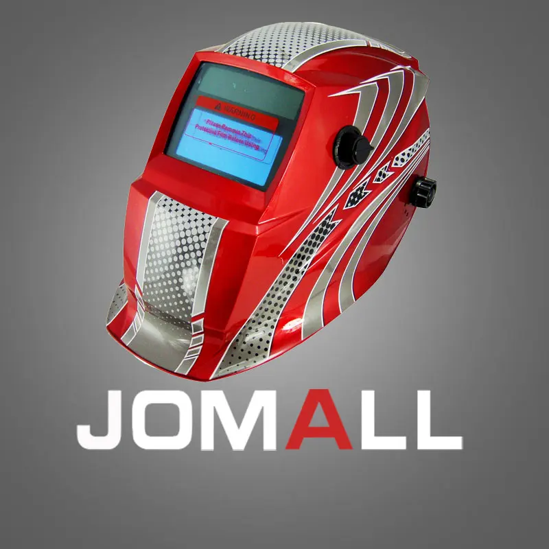 

red coll Auto darkening welding helmet/face mask/Electric welder mask/cap for the welding machine