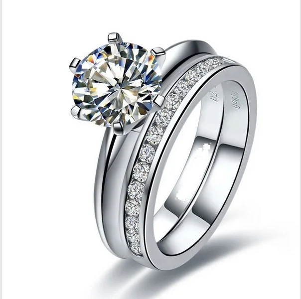 well man made set rings 1ct moissanite wedding rings set solid 925 sterling silver engagement ring - Moissanite Wedding Rings well man made set rings 1ct moissanite wedding rings set solid 925 sterling silver engagement ring - Moissanite Wedding Rings
