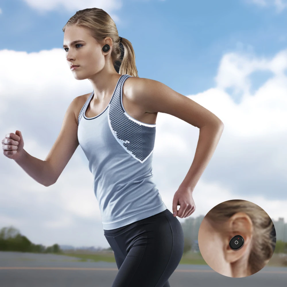 IPX8 Waterproof Bluetooth Earphone Mini V4.1 Wireless Headset Handsfree Car headfone Magnetic Charge Earbuds Sport Swim Earpiece (20)