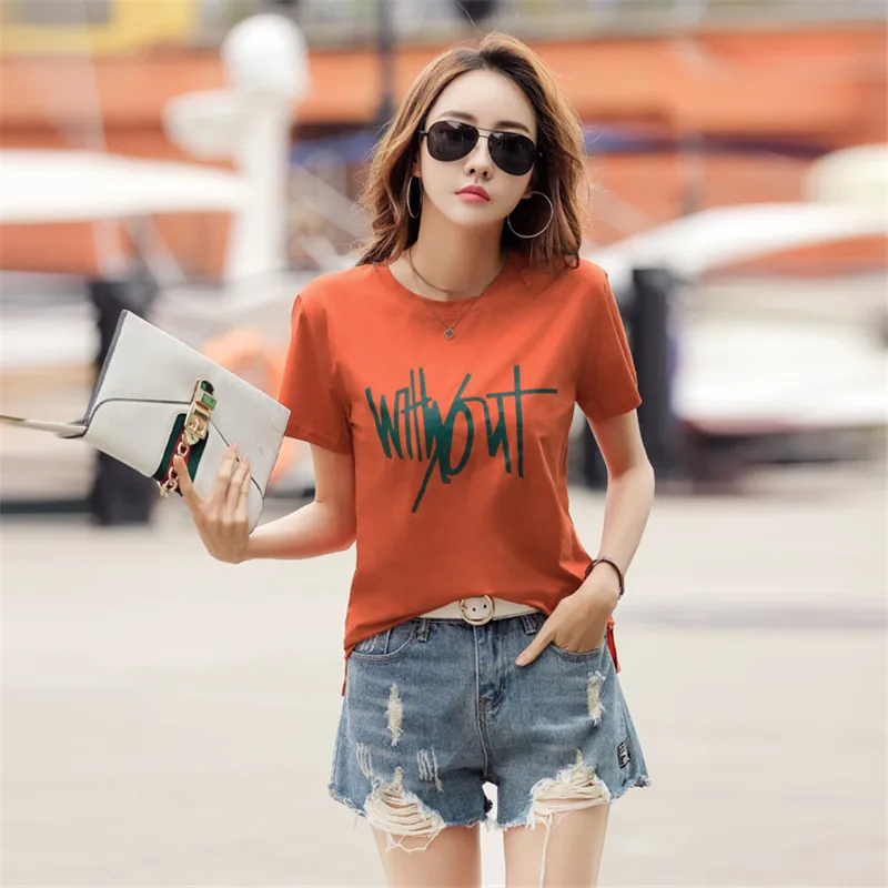 

Short-sleeved t-shirt female 2019 summer Korean version of the new Harajuku style bf short-sleeved T-shirt