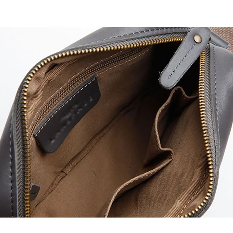 AETOO Men's head cowhide shoulder bag leather bag male and female crossbody bag single shoulder bag