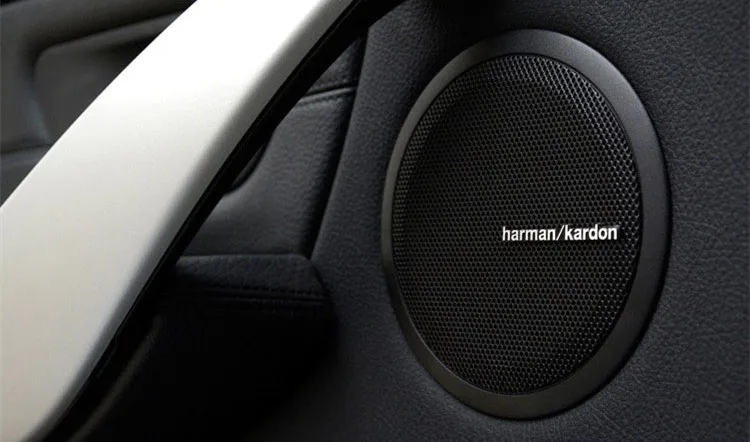 50 шт./лот harman/kardon Hi-Fi динамик аудио динамик 3D алюминиевая эмблема стерео с 2 контактами 44x5 мм