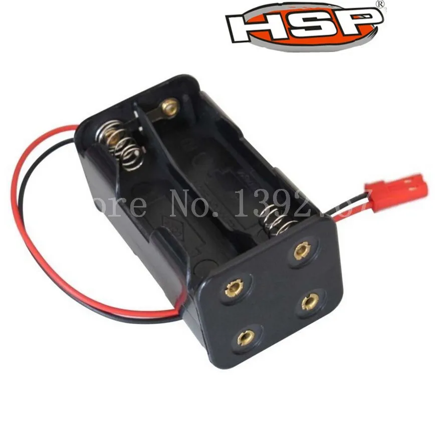 

HSP 02070 Receiver Battery Compartment Case Holder Box JR Plug 4 x AA Spare Part For 1/8 1/10 Nitro Power RC Model Car