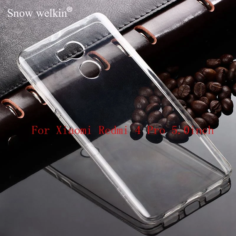 Прозрачный силиконовый Ультратонкий чехол Snow Welkin для телефона Xiaomi Redmi 3 3S 3X 4A 4 PRO 4X