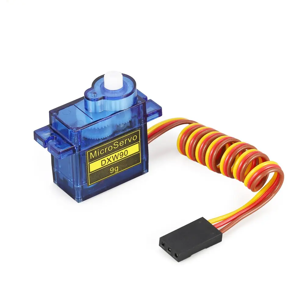 Kopen 10 stks DXW 90 9g Micro Servo Motor Hoorns voor SG90 RC Robot Arm Helicopter Schuimend Vliegtuig Controles Auto boot Spare Speelgoed RC Onderdelen