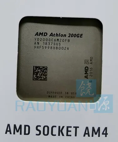Новый процессор AMD Athlon 200GE X2 3 2 GHz двухъядерный четырехъядерный YD200GC6M2OFB сокет AM4 с