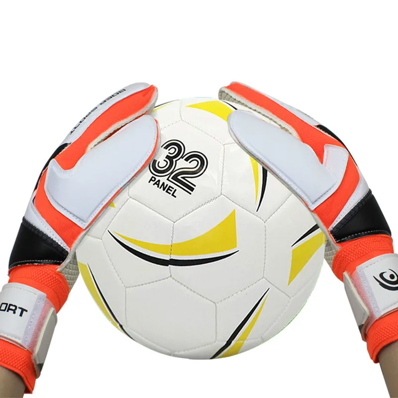 Уплотненные Латексные Перчатки вратарские перчатки для футбола, Защитные комплекты для вратаря в футболе, тренировочные антискользящие перчатки Guantes Futbol
