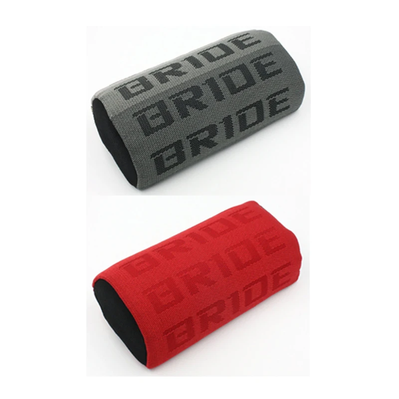

JDM Bride Car Pillow Recaro Hellaflush Turbo Bolster Headrest Seat Supports Bride Neck Rest Seat Cover Head Rest Neckrest