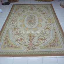10'x14 'Французский Aubusson плетеные коврики ручной работы aubusson ковры