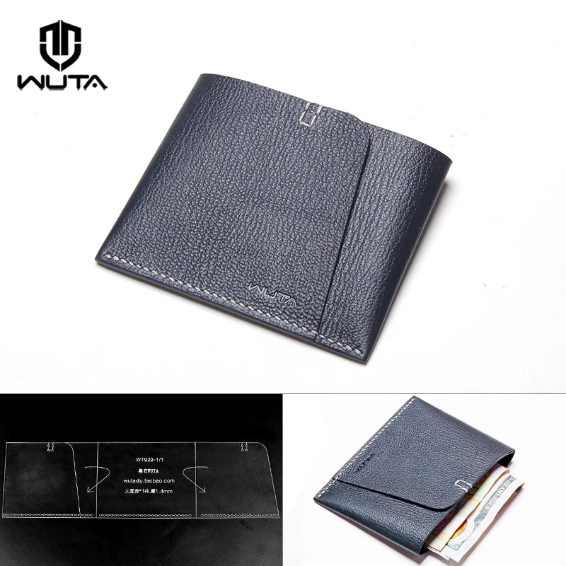 

WUTA 929 Original Design Wallet Template Pattern Set Clear Acrylic Model Leather craft (No Include Leather or Finished Product)