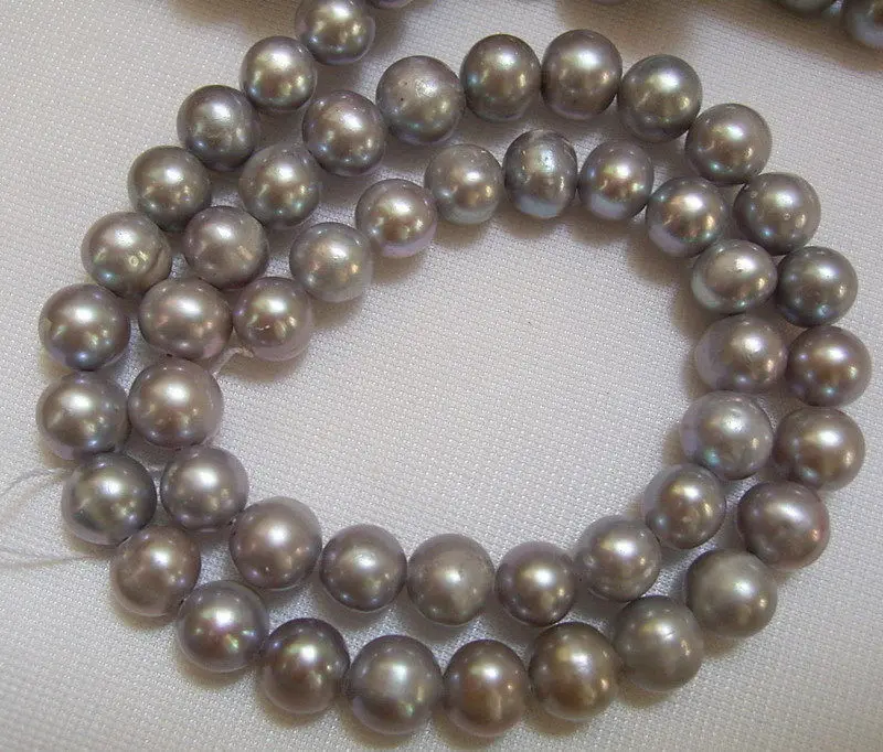 8PE01961 5strands 8 9mm Grey Freshwater Pearls 15''in Beads from