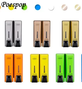 

POSEPOP Double Head Shampoo Dispenser For Bathroom Liquid Detergent Dispenser Wall Mounted For Cleaner Hand Soap Dispenser