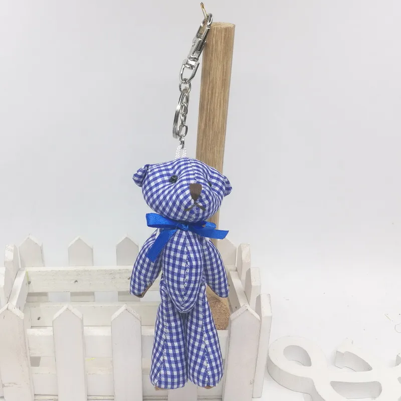 11cm cloth small-grid joint bear 7